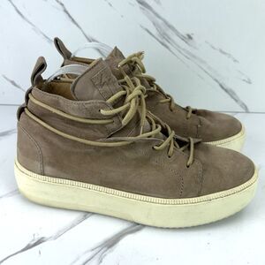 Giuseppe Zanotti Caffelatte Tan Beige Zola Suede EUR 42 9 Sneaker Made in Italy